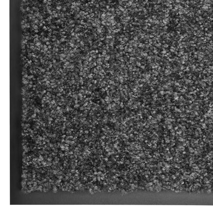 Doormat Washable Anthracite 90x150 cm