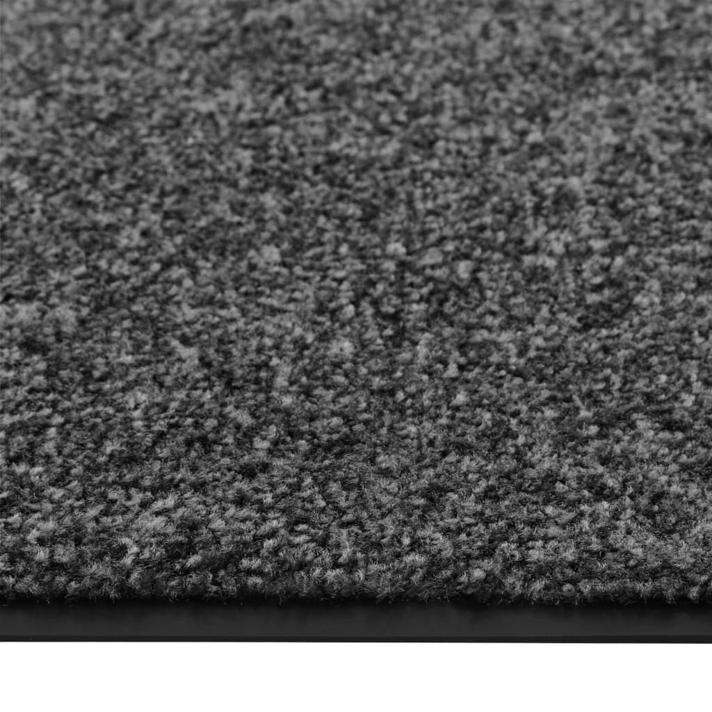 Doormat Washable Anthracite 90x150 cm