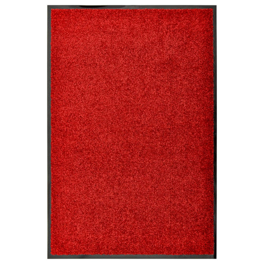 Door Mat | Red | Polyamide | 60x90 cm | Rollable | Door Mat | Rectangular