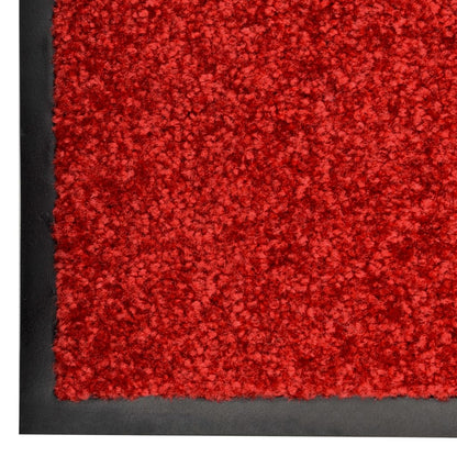 Doormat Washable Red 60x90 cm