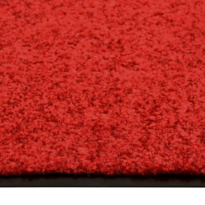 Doormat Washable Red 90x120 cm