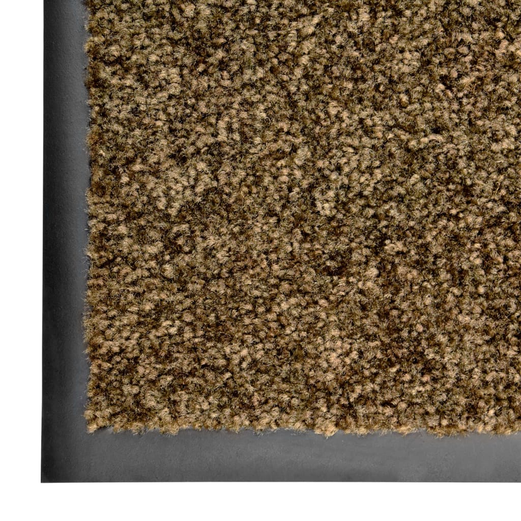 Doormat Washable Brown 40x60 cm