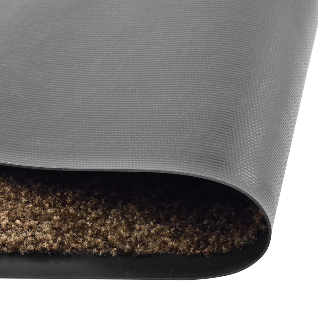 Doormat Washable Brown 60x180 cm