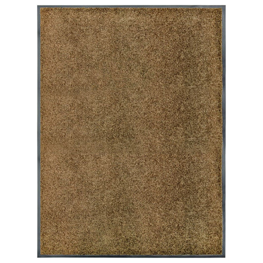 Door Mat | Brown | Polyamide Surface, PVC Backing | 90 x 120 cm
