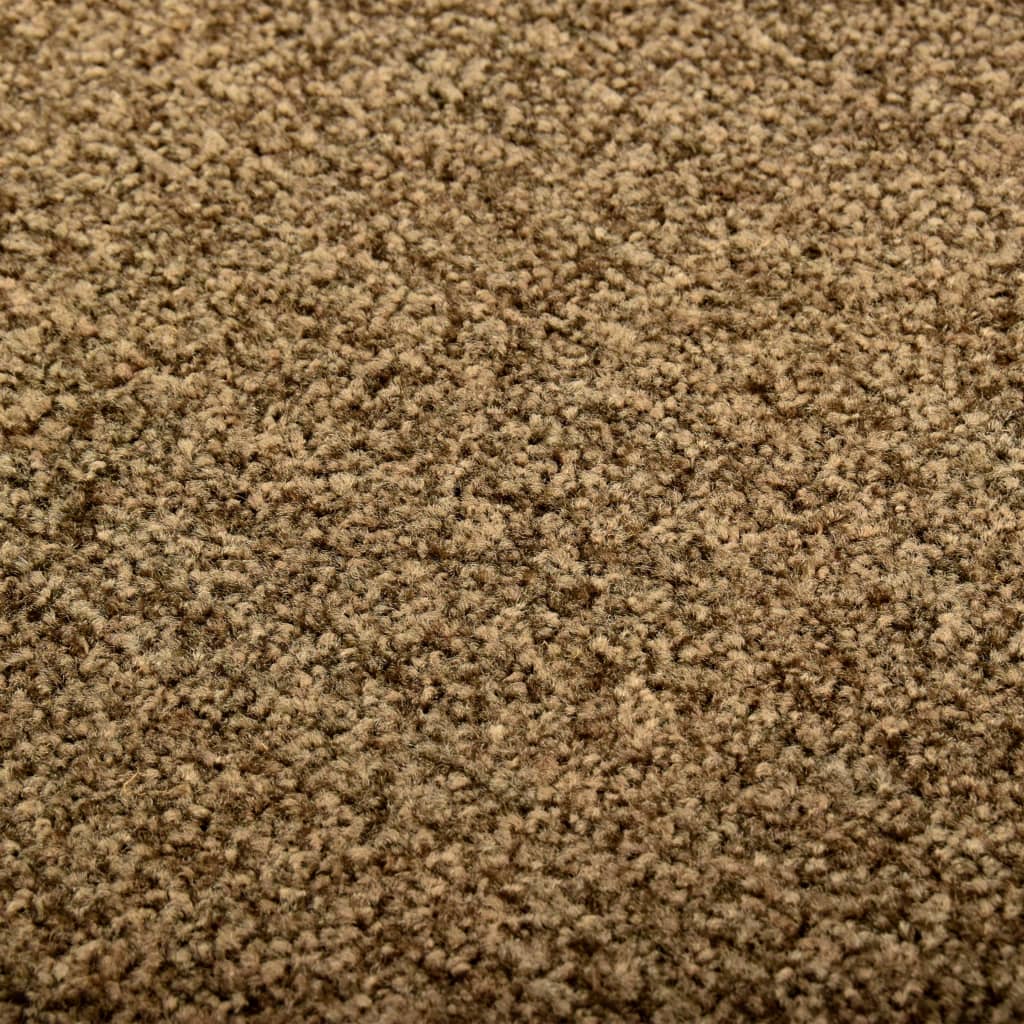 Doormat Washable Brown 90x120 cm