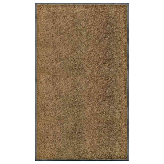 Door Mat | Brown | Polyamide, PVC | 90 x 150 cm | Non-slip | Doormat