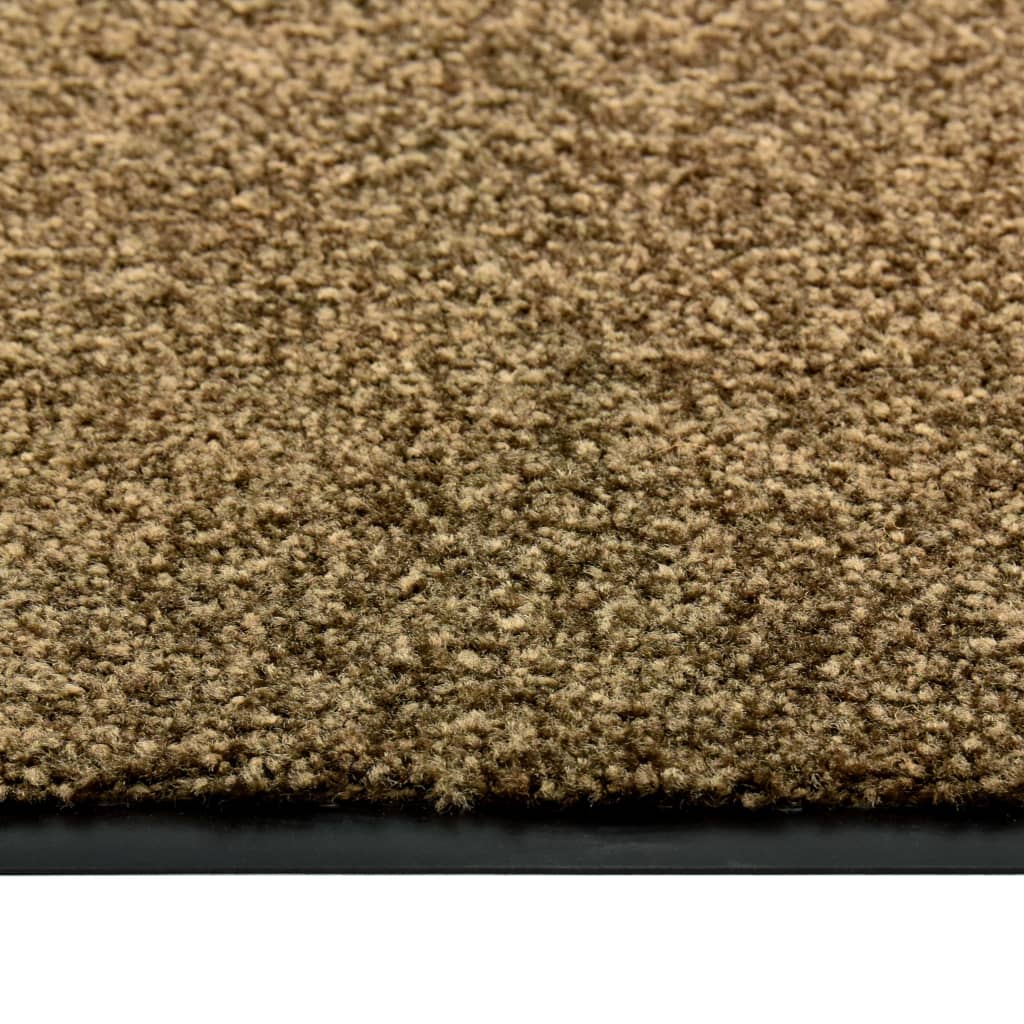 Doormat Washable Brown 90x150 cm
