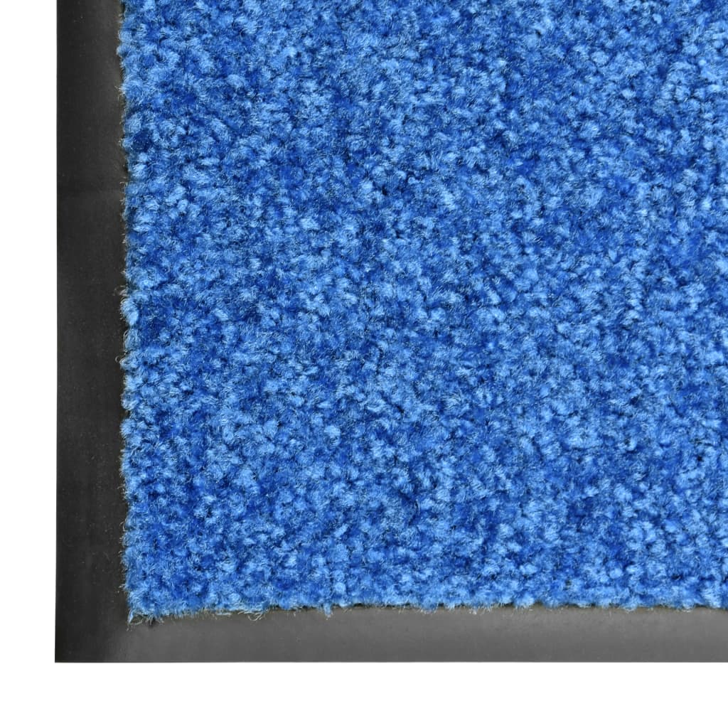 Doormat Washable Blue 90x150 cm