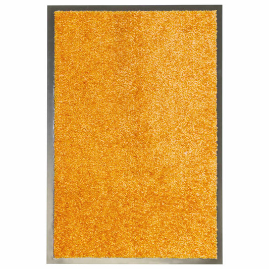 323451 vidaXL Doormat Washable Orange 40x60 cm