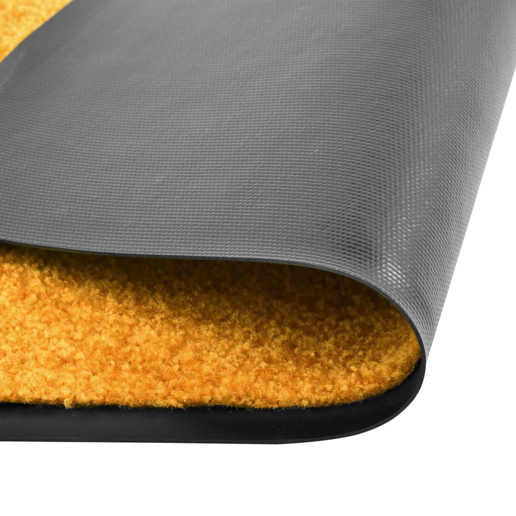 Doormat Washable Orange 90x120 cm