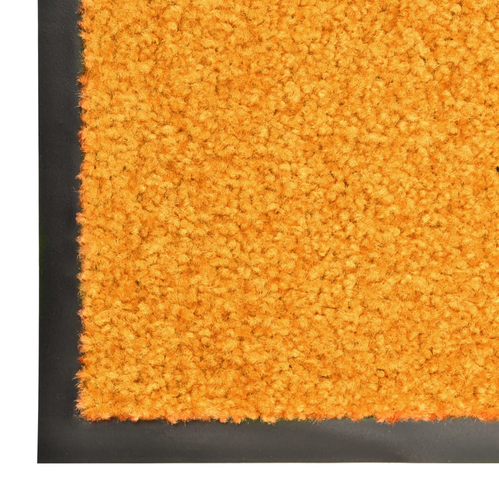 Doormat Washable Orange 90x120 cm
