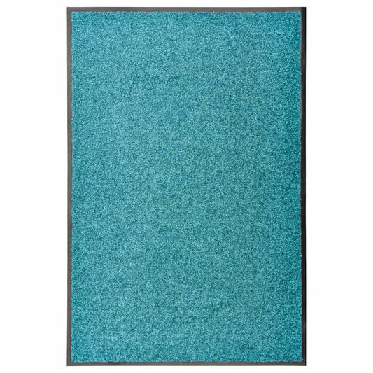 Door Mat | Cyan | Polyamide | Large | Non-slip | Door Mat | Rectangular