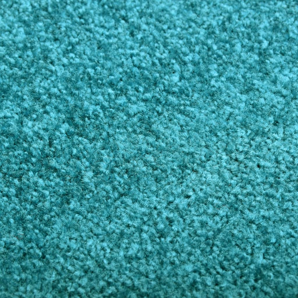 Doormat Washable Cyan 60x90 cm