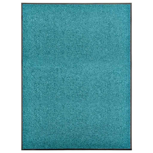 Door Mat | Cyan | Polyamide with PVC backing | 90x120 cm | Non-slip