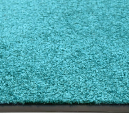 Doormat Washable Cyan 90x150 cm