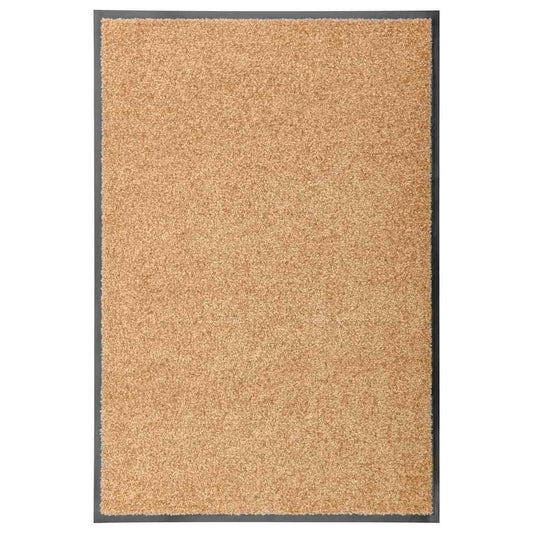 Door Mat | Cream | Polyamide | 90x60 cm | Non-slip | Rectangular | Modern