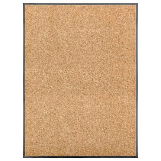 Door Mat | Cream | 100% Polyamide, Non-slip PVC backing | 90 x 120 cm