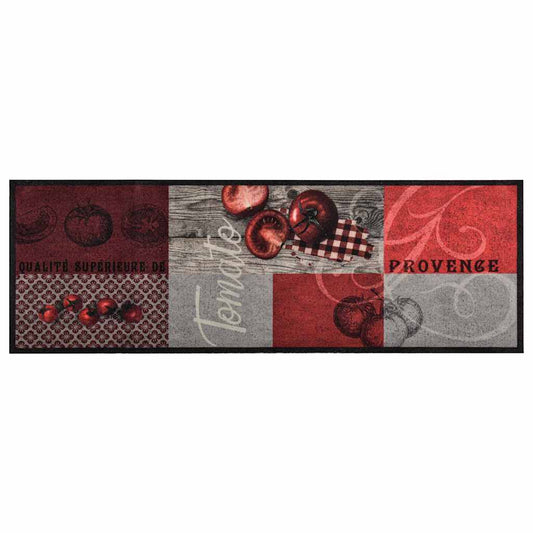 Kitchen Floor Mat | Red, Grey, Black | Polyamide | 60x180 cm