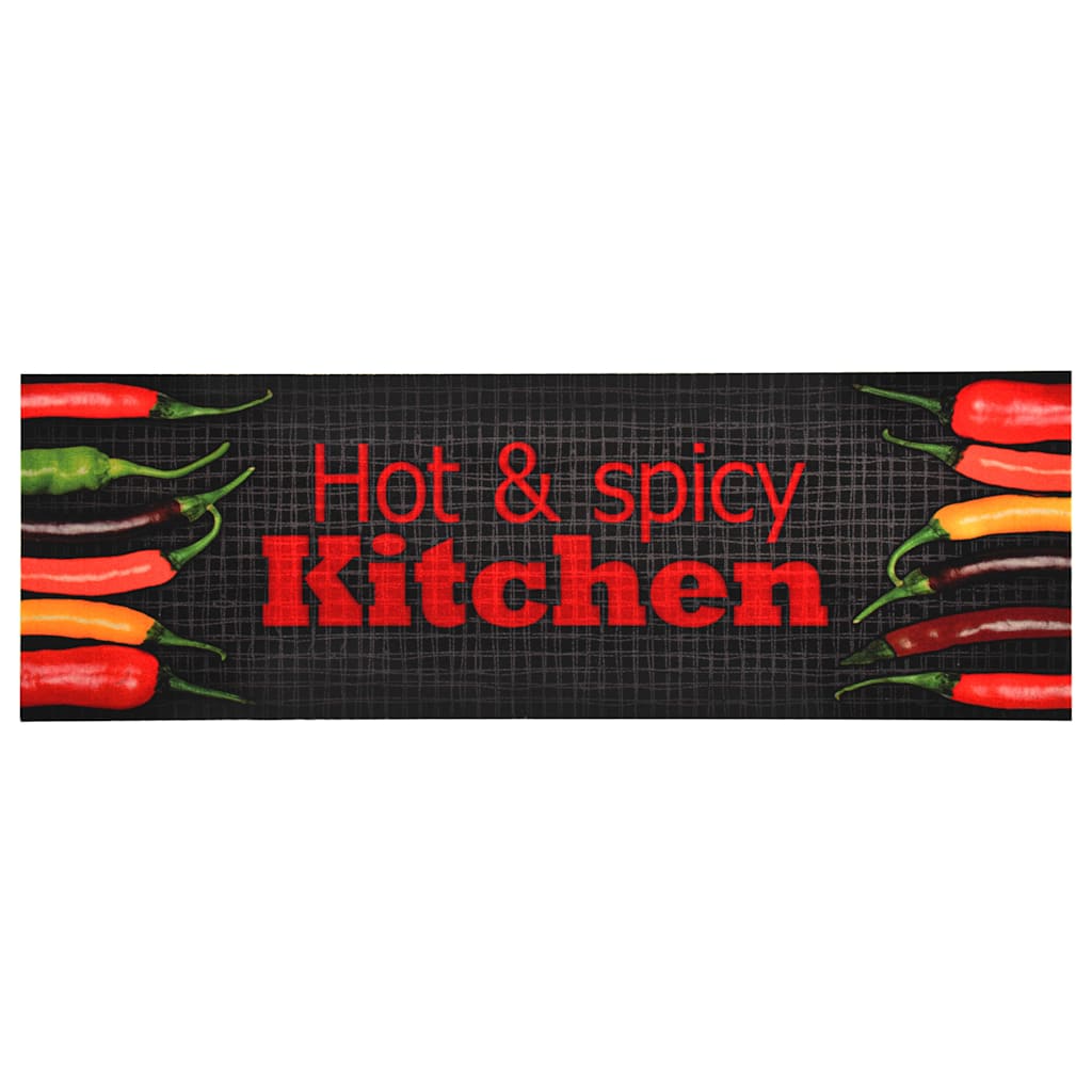 323480 vidaXL Kitchen Floor Mat Washable Hot&Spicy 60x180 cm