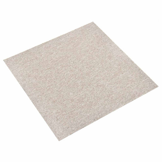 Carpet 20 pcs Light Beige 50 x 50 cm 100% Polypropylene