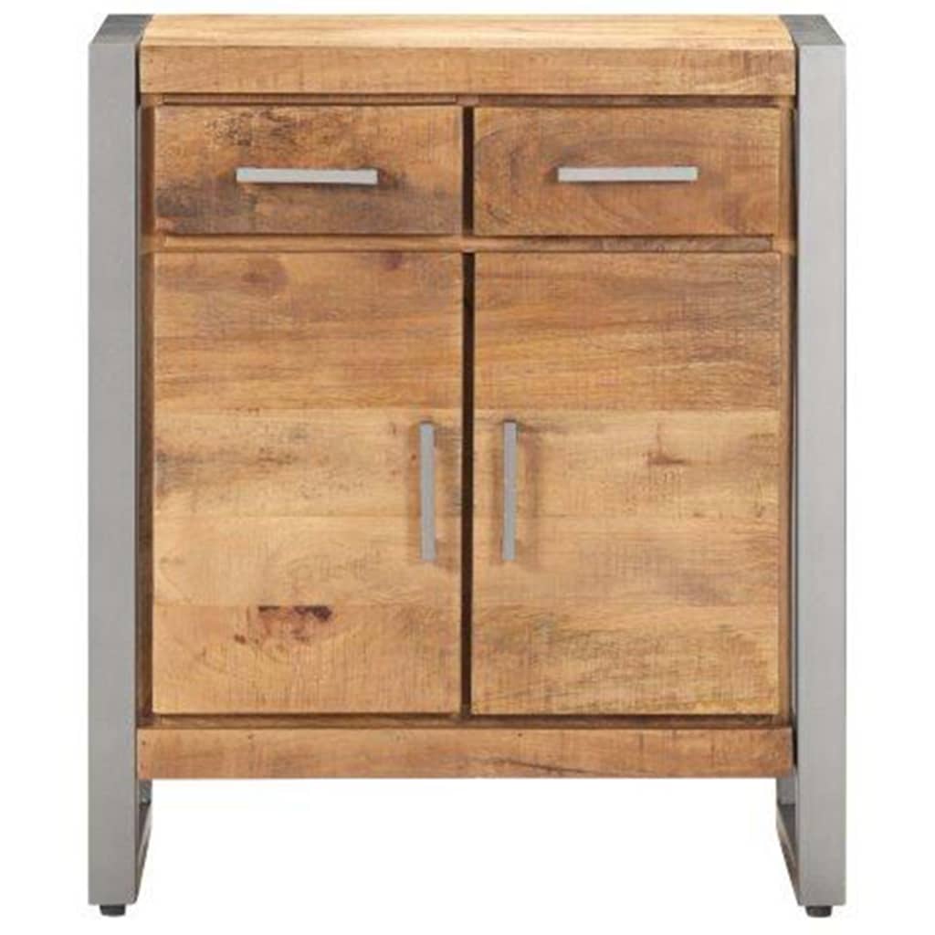 Sideboard 23.6"x13.8"x28.3" Rough Mango Wood