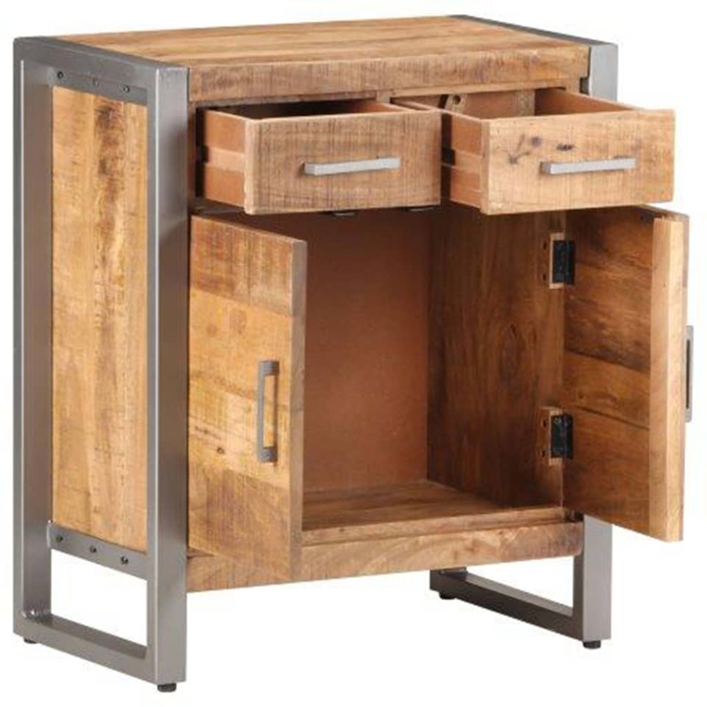 Sideboard 23.6"x13.8"x28.3" Rough Mango Wood