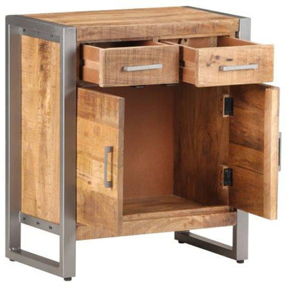 Sideboard 23.6"x13.8"x28.3" Rough Mango Wood