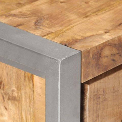 Sideboard 23.6"x13.8"x28.3" Rough Mango Wood