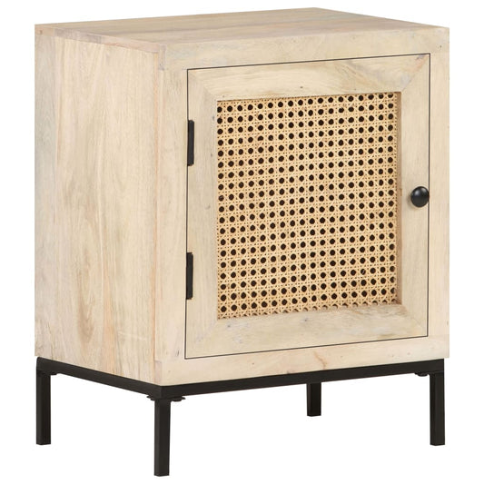 Bedside Cabinet | Bleached Mango Wood | Solid Mango Wood | 40x30x50 cm