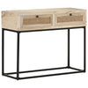 Console Table 100x35x76 cm Solid Mango Wood and Natural Cane
