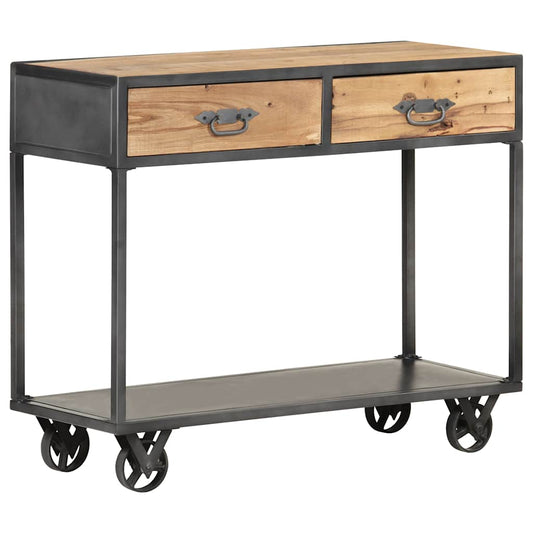 Console Table | Natural brown, grey | Solid reclaimed wood, steel