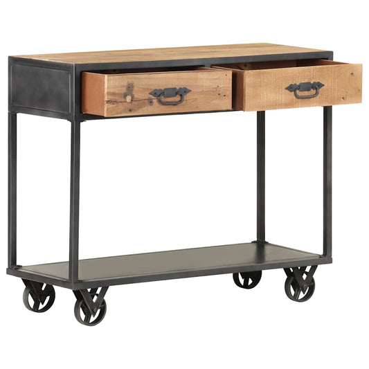 Console Table | Natural brown, grey | Solid reclaimed wood, steel