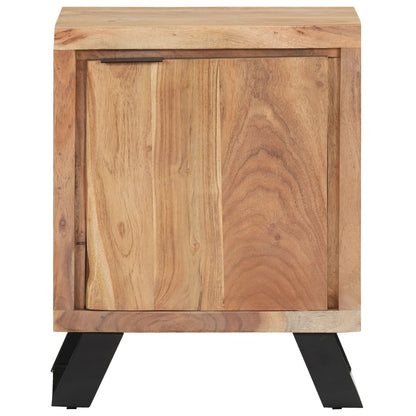 vidaXL Bedside Cabinet Natural Wood Solid Acacia Wood Medium
