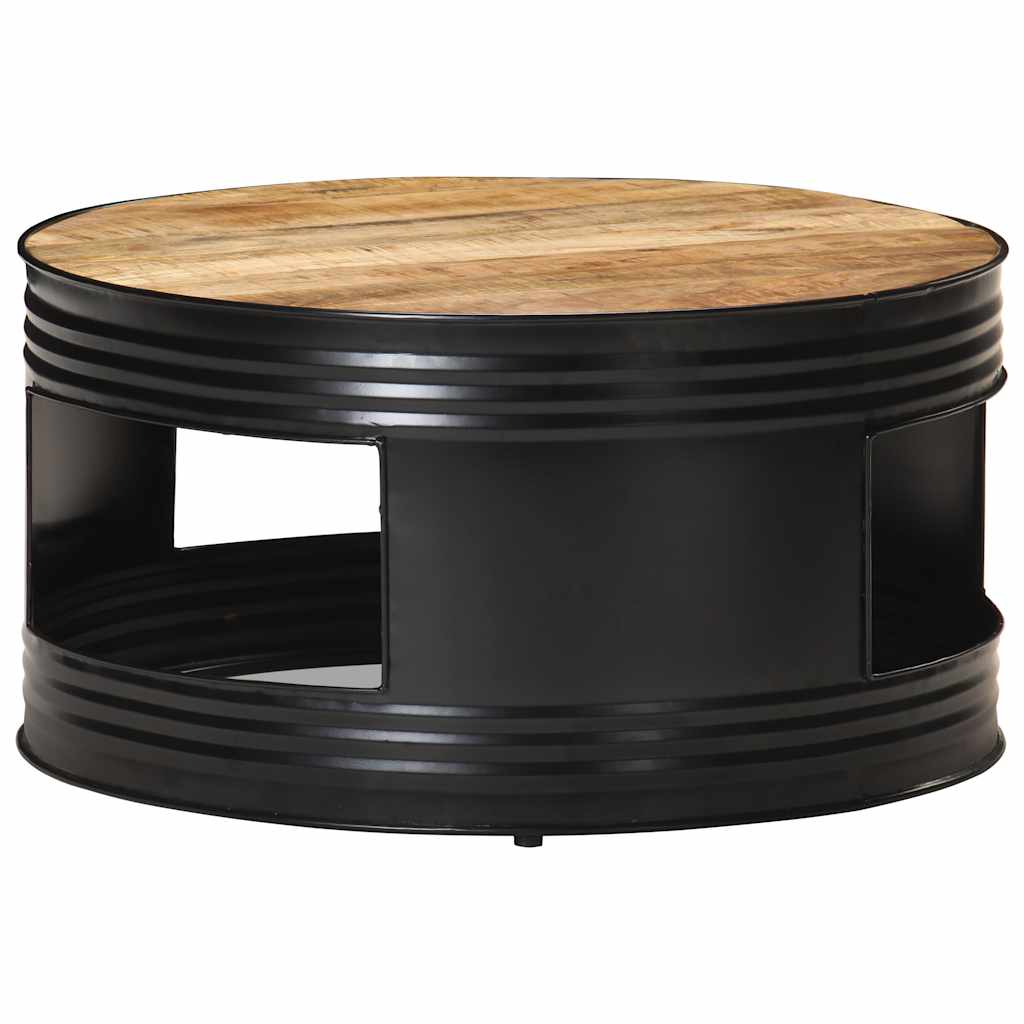 Coffee Table | Black and Natural Wood