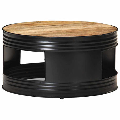 Coffee Table | Black and Natural Wood