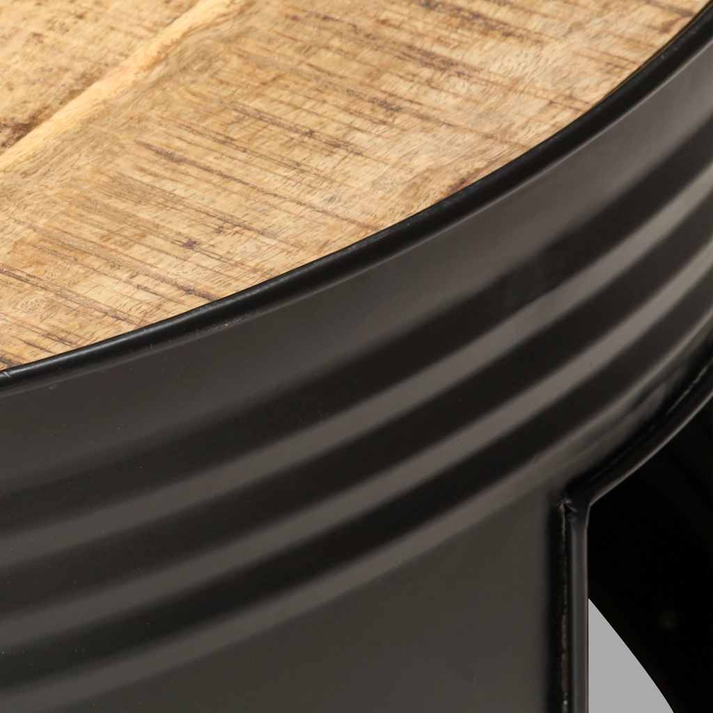 Coffee Table | Black and Natural Wood