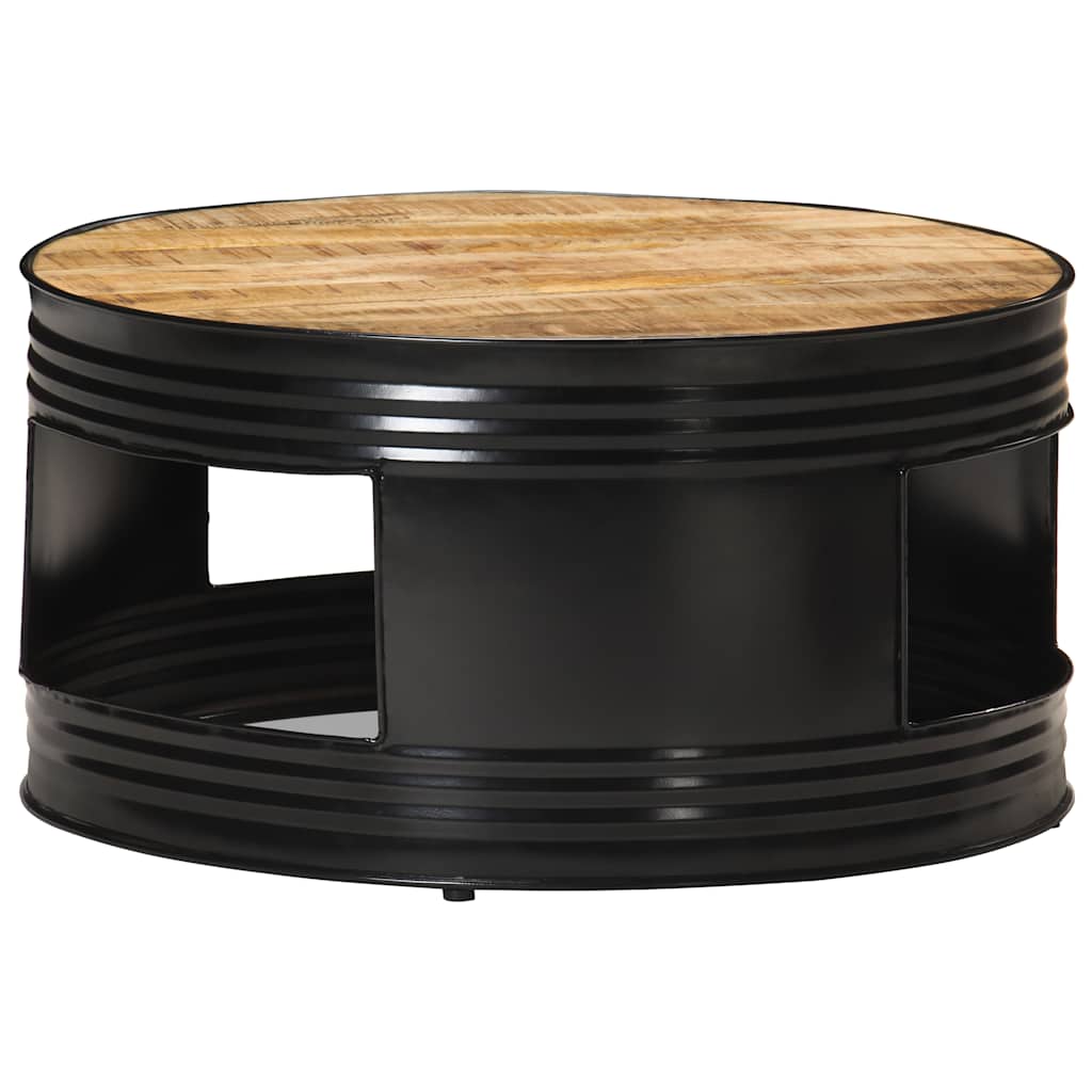 Coffee Table | Black and Natural Wood