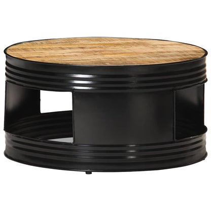 Coffee Table | Black and Natural Wood