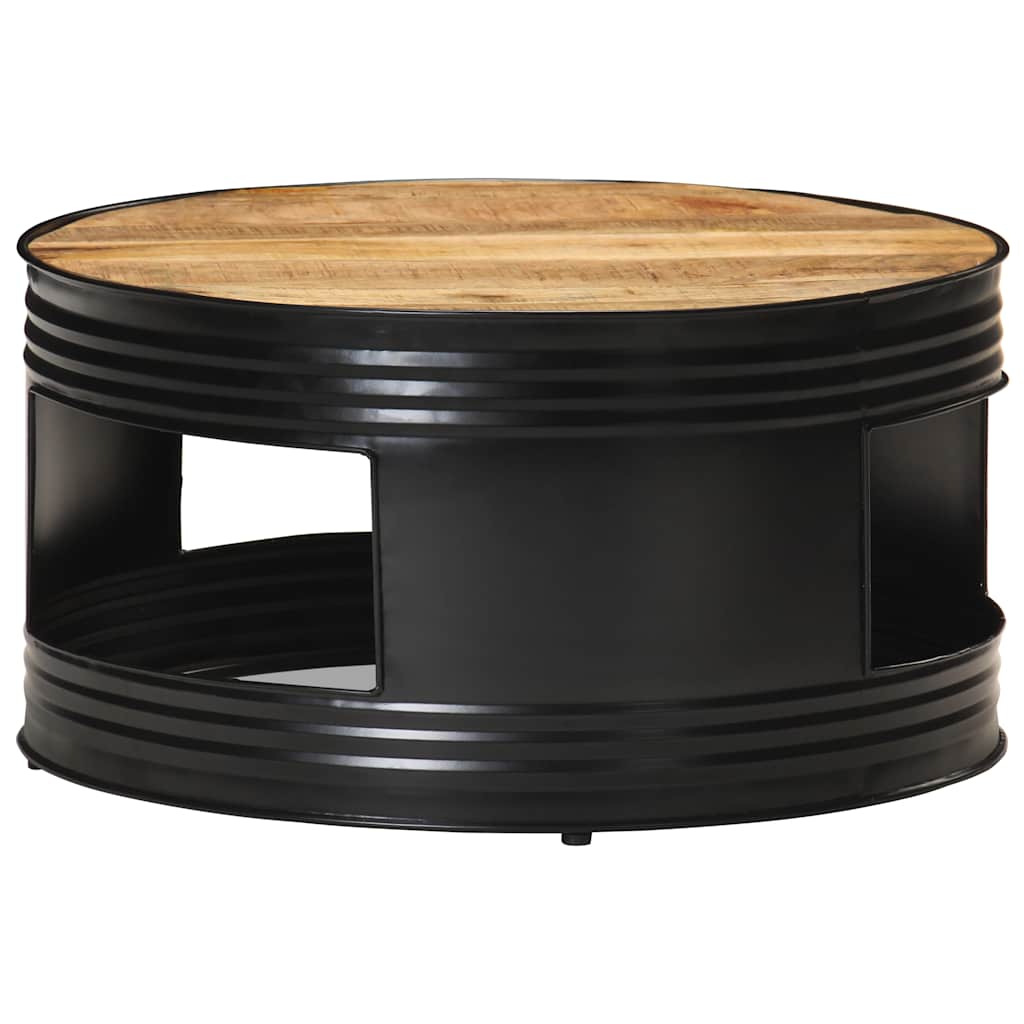 Coffee Table | Black and Natural Wood