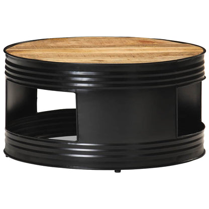 Coffee Table | Black and Natural Wood