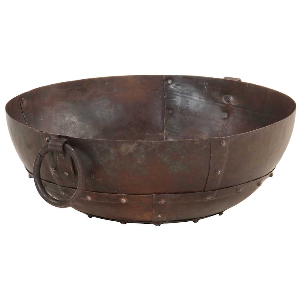 321944 vidaXL Rustic Fire Pit Ø 40 cm Iron