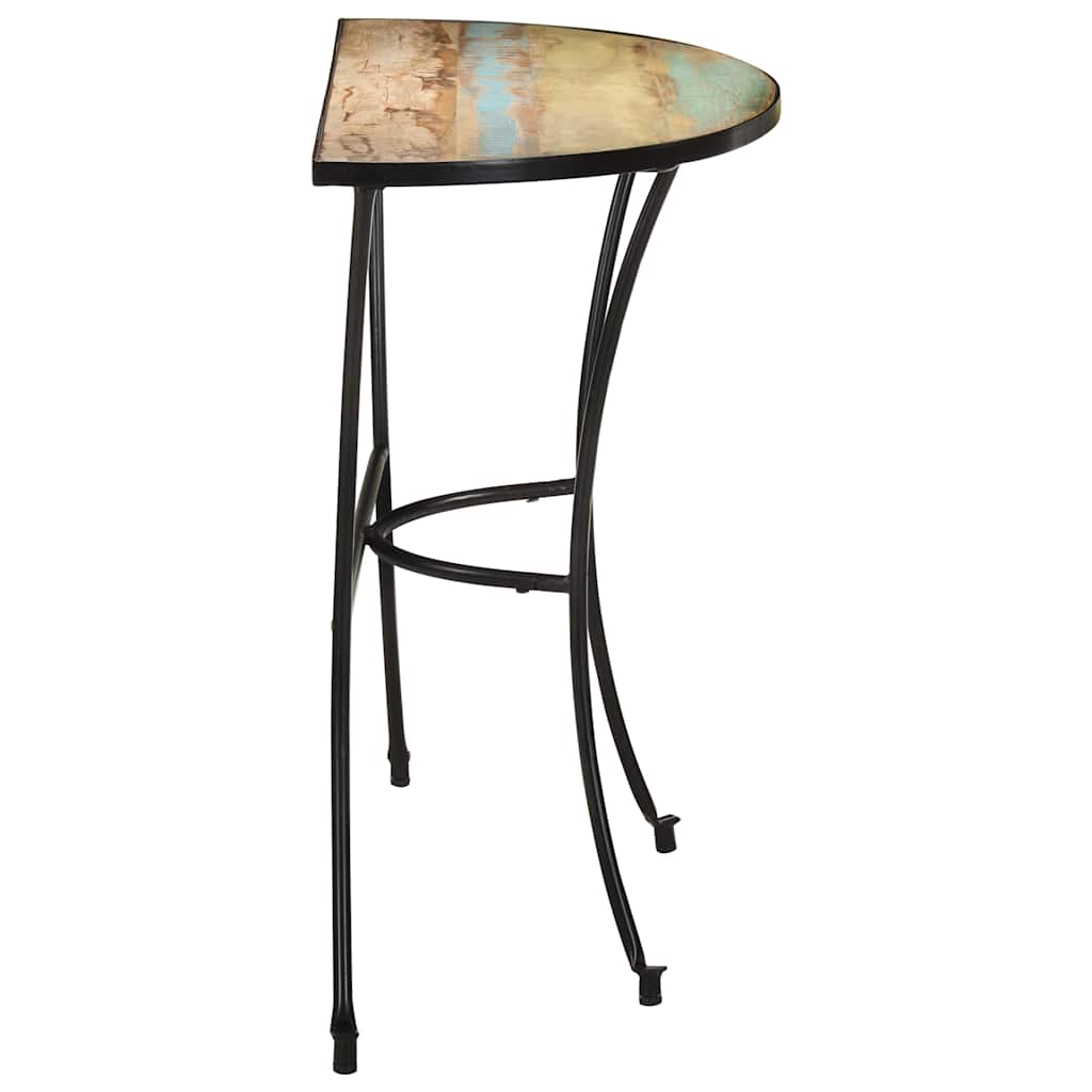 vidaXL Side Table Mixed color finish Solid reclaimed wood Medium Durable