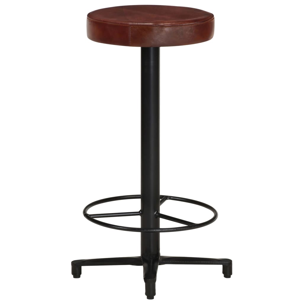 Bar Stools 2 pcs 26" Real Leather