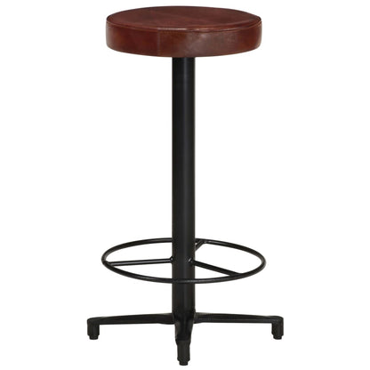 Bar Stools 2 pcs 26" Real Leather