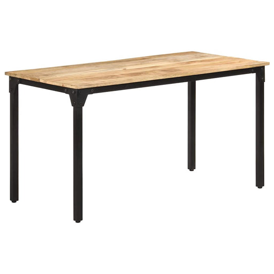 Dining Table | Natural wood colour | Rough mango wood | Medium | Durable