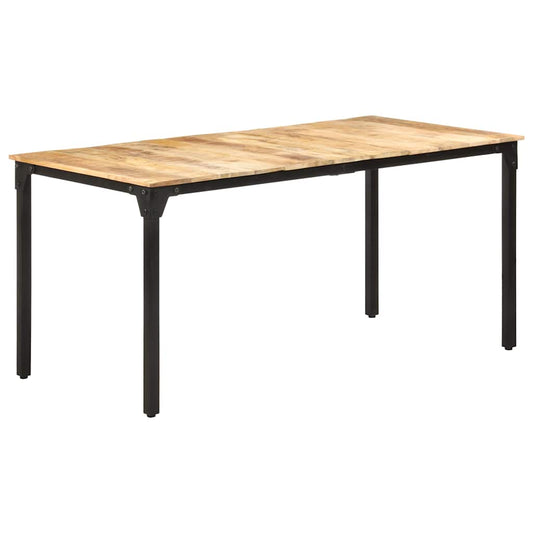 Dining Table | Natural wood colour | Rough Mango Wood | Medium