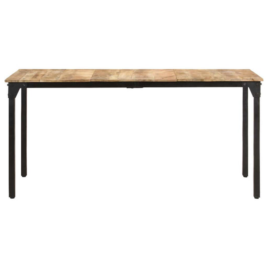 Dining Table | Natural wood colour | Rough Mango Wood | Medium