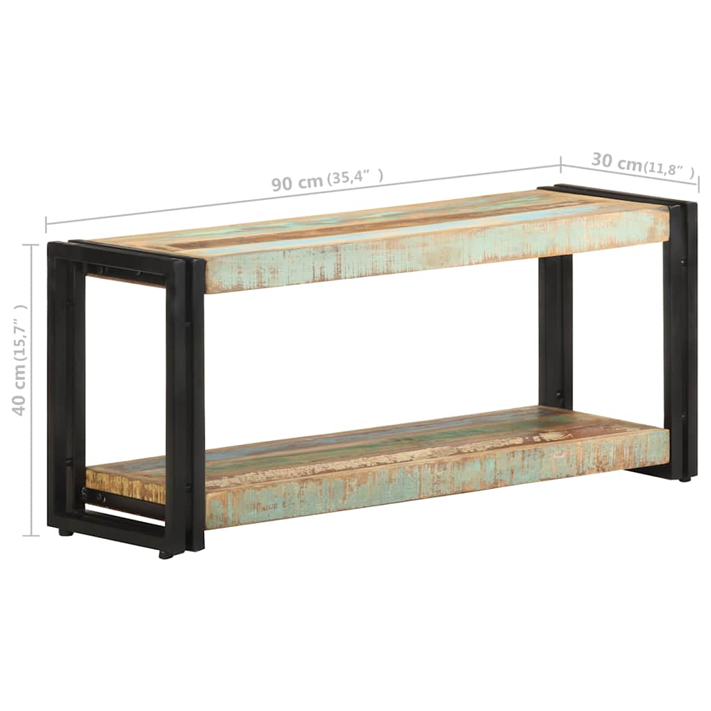 TV Cabinet | Mixed Colour | Reclaimed Wood | Large | TV Cabinet