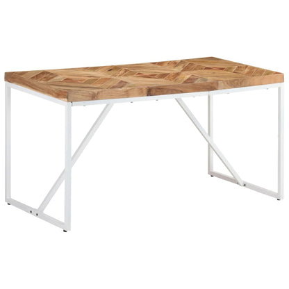 Dining Table 140x70x76 cm Solid Acacia and Mango Wood