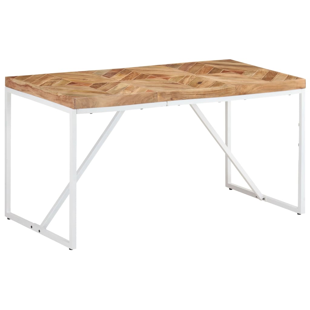 Dining Table 140x70x76 cm Solid Acacia and Mango Wood